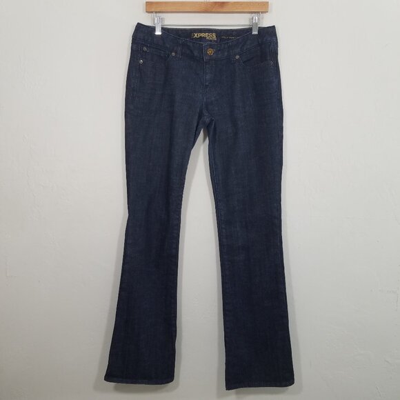Express Stella Barely Boot Jeans Blue Size 8r - Picture 1 of 9